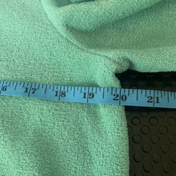 A.N.A. Teal Sweatshirt Style Top with Puffed Sleeves Size Medium - Picture 3 of 5